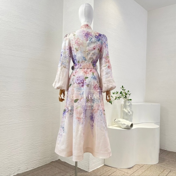 ZIMMERMAN LINEN DRESS - Picture 2 of 8